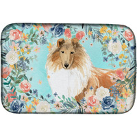 "Caroline's Treasures CK3414DDM Collie dish-drying-mats, 14 x 21, Multicolor"