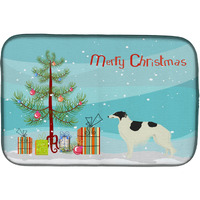 "Caroline's Treasures CK3524DDM Borzoi Christmas Tree dish-drying-mats, 14 x 21, Multicolor"