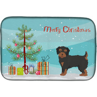 "Caroline's Treasures CK3882DDM Yorkiepoo #1 Christmas Tree dish-drying-mats, 14 x 21, Multicolor"