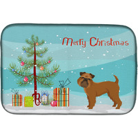 "Caroline's Treasures CK3544DDM Brussels Griffon Christmas Tree dish-drying-mats, 14 x 21, Multicolor"