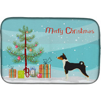 "Caroline's Treasures CK3517DDM Basenji Christmas Tree dish-drying-mats, 14 x 21, Multicolor"