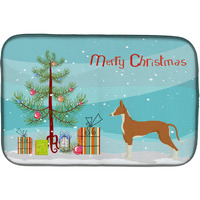 "Caroline's Treasures CK3545DDM Ibizan Hound Christmas Tree dish-drying-mats, 14 x 21, Multicolor"