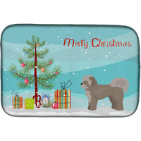 "Caroline's Treasures CK3884DDM Zuchon #1 Christmas Tree dish-drying-mats, 14 x 21, Multicolor"
