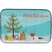"Caroline's Treasures CK3511DDM Toy Fox Terrier Christmas Tree dish-drying-mats, 14 x 21, Multicolor"