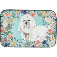"Caroline's Treasures CK3418DDM Maltese dish-drying-mats, 14 x 21, Multicolor"
