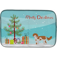 "Caroline's Treasures CK3812DDM Cavapoo Christmas Tree dish-drying-mats, 14 x 21, Multicolor"