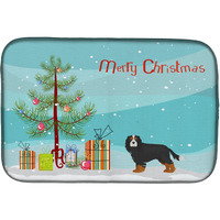 "Caroline's Treasures Cavalier King Charles Spaniel Tricolor Christmas Tree dish-drying-mats, 14 x 21, Multicolor"