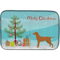 "Caroline's Treasures CK3568DDM Vizsla Christmas Tree dish-drying-mats, 14 x 21, Multicolor"