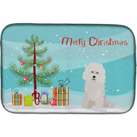"Caroline's Treasures CK3492DDM Bolognese Christmas Tree dish-drying-mats, 14 x 21, Multicolor"