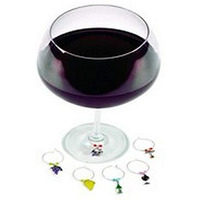 Wrap-Art 26657 Wine charms - Wine & cheese