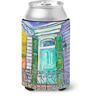 "Caroline's Treasures MW1354CC The House Next Door Can or Bottle Hugger cold-beverage-koozies, Multicolor"