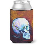 "Caroline's Treasures MW1341CC Skeleton My Best Side Can or Bottle Hugger cold-beverage-koozies, Multicolor"