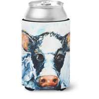"Caroline's Treasures MW1320CC Cow Lick Can or Bottle Hugger cold-beverage-koozies, Multicolor"
