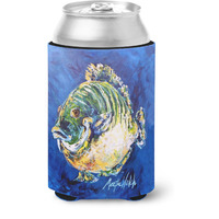 "Caroline's Treasures MW1307CC Blue Gill Can or Bottle Hugger cold-beverage-koozies, Multicolor"