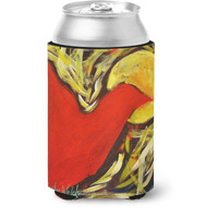 "Caroline's Treasures MW1323CC Crow at Midnight Can or Bottle Hugger cold-beverage-koozies, Multicolor"