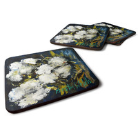 "Caroline's Treasures MW1357FC Three Boll Cotton Foam Set of 4 coasters, Multicolor"