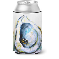 "Caroline's Treasures MW1300CC Aqua Sand Oyster Can or Bottle Hugger cold-beverage-koozies, Multicolor"