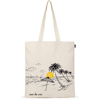 Ecoright Aesthetic Canvas Tote Bag for Women, Reusable Cotton Tote Bag for Grocery, Shopping, Beach & Daily Use
