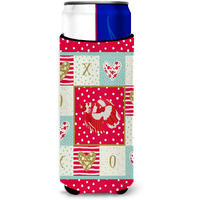 "Caroline's Treasures CK5494MUK Veil Tail Betta Love Ultra Hugger for slim cans cold-beverage-koozies, Multicolor"