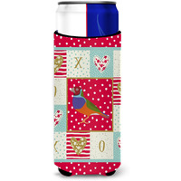 "Caroline's Treasures CK5509MUK Amadina Love Michelob Ultra Hugger for slim cans cold-beverage-koozies, Multicolor"