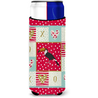 "Caroline's Treasures CK5517MUK Toucan Love Michelob Ultra Hugger for slim cans cold-beverage-koozies, Multicolor"