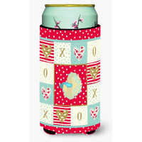 "Caroline's Treasures CK5486TBC Elephant Ear Betta Love Tall Boy Hugger cold-beverage-koozies, Multicolor"