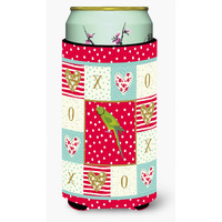 "Caroline's Treasures CK5525TBC Ring-Necked Parakeet Love Tall Boy Hugger cold-beverage-koozies, Multicolor"