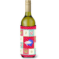 "Caroline's Treasures CK5492LITERK Plakat Betta Love Wine Bottle Hugger cold-beverage-koozies, 750 ml, Multicolor"