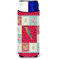 "Caroline's Treasures CK5523MUK Macaw Love Michelob Ultra Hugger for slim cans cold-beverage-koozies, Multicolor"