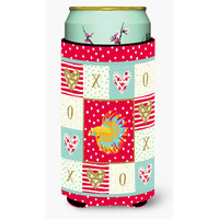 "Caroline's Treasures CK5484TBC CrownTail Betta Love Tall Boy Hugger cold-beverage-koozies, Multicolor"