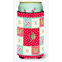 "Caroline's Treasures CK5465TBC Angelfish Love Tall Boy Insulator Hugger cold-beverage-koozies, Multicolor"