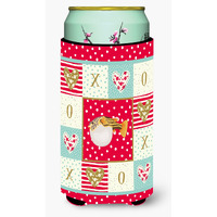 "Caroline's Treasures CK5496TBC Puffer Fish Love Tall Boy Insulator Hugger cold-beverage-koozies, Multicolor"