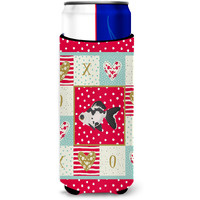 "Caroline's Treasures CK5480MUK Telescope Eye Goldfish Love Ultra Hugger for slim cans cold-beverage-koozies, Multicolor"