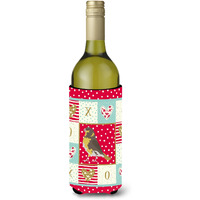 "Caroline's Treasures CK5508LITERK Spanish Canary Love Wine Bottle Hugger cold-beverage-koozies, 750 ml, Multicolor"