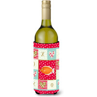 "Caroline's Treasures CK5488LITERK Kissing Gourami Love Wine Bottle Hugger cold-beverage-koozies, 750 ml, Multicolor"