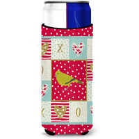 "Caroline's Treasures CK5505MUK London Canary Love Michelob Ultra Hugger for slim cans cold-beverage-koozies, Multicolor"