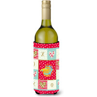 "Caroline's Treasures CK5484LITERK CrownTail Betta Love Wine Bottle Hugger cold-beverage-koozies, 750 ml, Multicolor"
