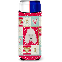 "Caroline's Treasures CK5229MUK Poodle Michelob Ultra Hugger for slim cans cold-beverage-koozies, Multicolor"
