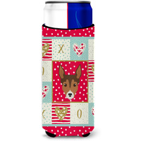 "Caroline's Treasures CK5239MUK Tenterfield Terrier Ultra Hugger for slim cans cold-beverage-koozies, Multicolor"