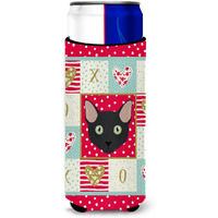 "Caroline's Treasures CK5131MUK Mandalay Cat Michelob Ultra Hugger for slim cans cold-beverage-koozies, Multicolor"