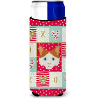 "Caroline's Treasures CK5127MUK La Perm Cat Michelob Ultra Hugger for slim cans cold-beverage-koozies, Multicolor"