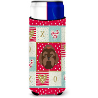 "Caroline's Treasures CK5233MUK Russian Lapdog Michelob Ultra Hugger for slim cans cold-beverage-koozies, Multicolor"