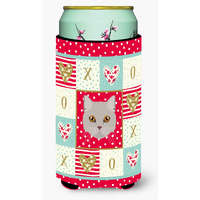 "Caroline's Treasures CK5094TBC Brazilian Semi Longhair Cat Tall Boy Hugger cold-beverage-koozies, Multicolor"