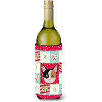 "Caroline's Treasures CK5134LITERK Munchkin Cat Wine Bottle Insulator Hugger cold-beverage-koozies, 750 ml, Multicolor"