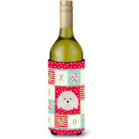 "Caroline's Treasures CK5192LITERK Coton de Tulear Wine Bottle Hugger cold-beverage-koozies, 750 ml, Multicolor"