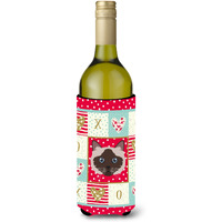 "Caroline's Treasures CK5090LITERK Birman Cat Wine Bottle Insulator Hugger cold-beverage-koozies, 750 ml, Multicolor"