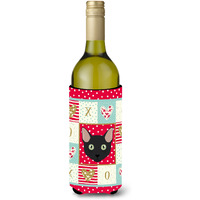 "Caroline's Treasures CK5131LITERK Mandalay Cat Wine Bottle Insulator Hugger cold-beverage-koozies, 750 ml, Multicolor"