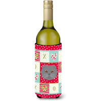 "Caroline's Treasures CK5158LITERK Scottish Fold Cat Wine Bottle Hugger cold-beverage-koozies, 750 ml, Multicolor"