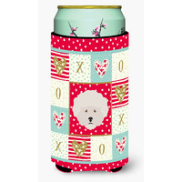 "Caroline's Treasures CK5185TBC Bichon Fris Tall Boy Insulator Hugger cold-beverage-koozies, Multicolor"