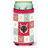 "Caroline's Treasures CK5163TBC Siamese Traditional Cat Tall Boy Hugger cold-beverage-koozies, Multicolor"